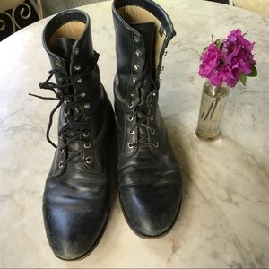 Black Justin Lace-Up Riding Boots 11 ½ D men’s